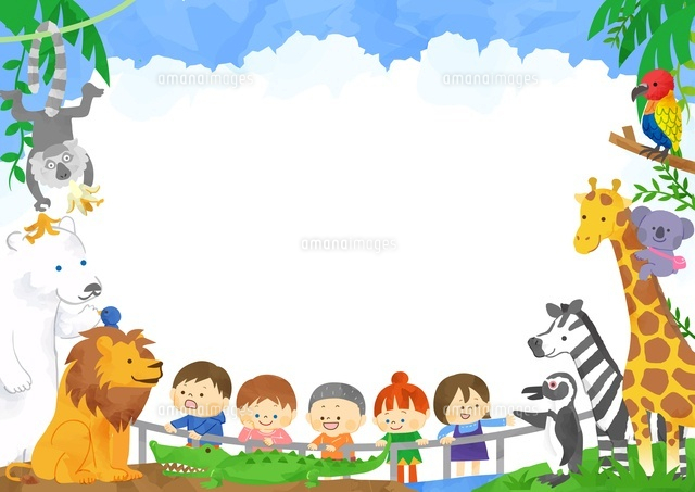 子どもたちと動物のフレーム
(c)Fumi Watanabe/a.collectionRF