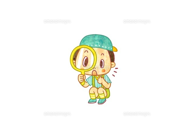 むしめがねを持つ男の子
(c)gami/a.collectionRF