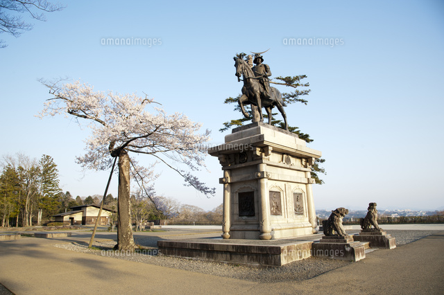 伊達政宗騎馬像と桜
(c)HISAO NAKAMURA/a.collectionRF