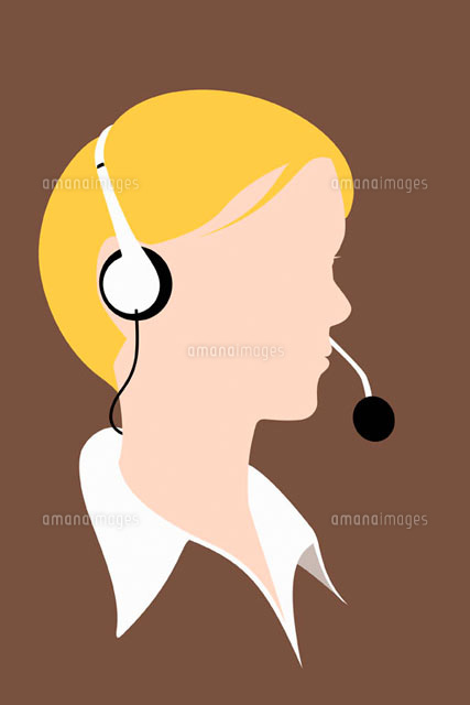 A person wearing a telephone headset
(c)Ralf Hiemisch/fStop