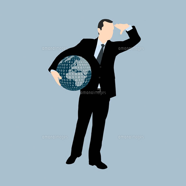 Businessman holding a globe of the world
(c)Ralf Hiemisch/fStop