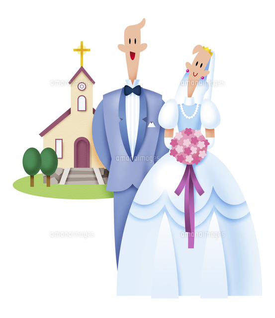 教会と新郎新婦
(c)イメージナビ