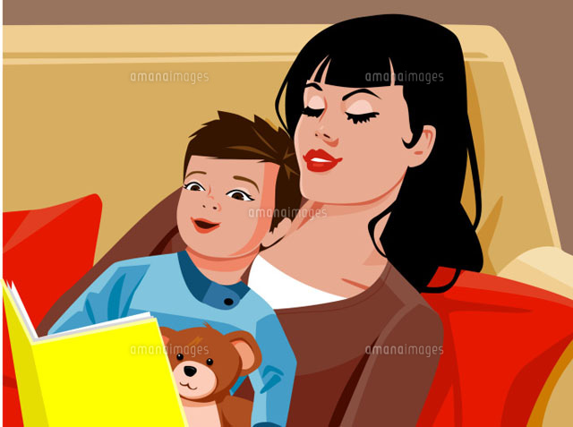 Mother reading book to son
(c)Greg Paprocki