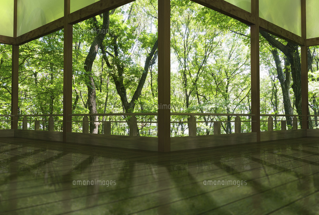 夏の和風建物の渡り廊下
(c)SHIROH KOHNO/a.collectionRF