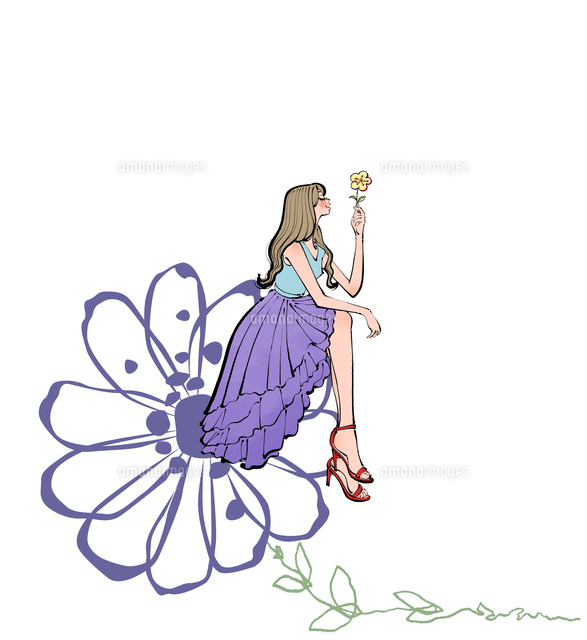 花に腰掛ける女性
(c)Akihisa Sawada/a.collectionRF