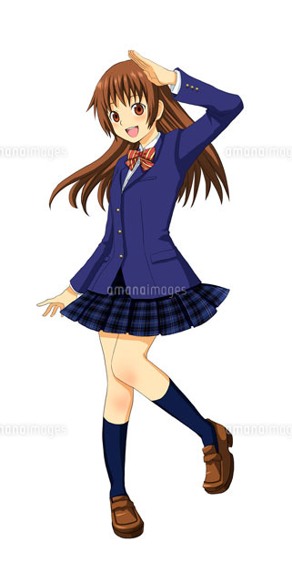 ポーズをとる女子高校生
(c)Jow Souya/a.collectionRF