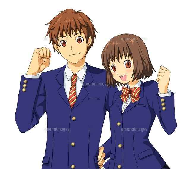 高校生男女二人組 バストアップ図
(c)Jow Souya/a.collectionRF