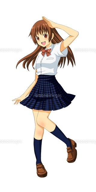 女子高校生一人 夏服 全身図
(c)Jow Souya/a.collectionRF