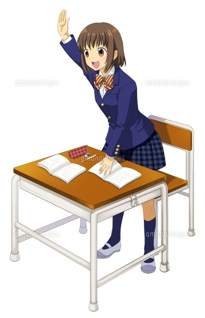 手を上げる女子学生
(c)Jow Souya/a.collectionRF