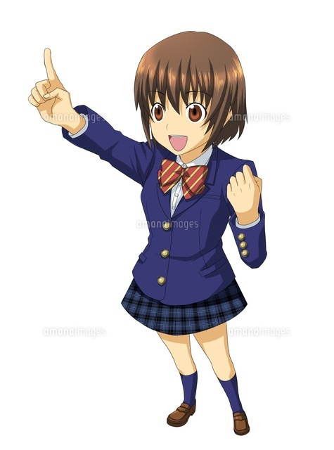 指をさす女子学生
(c)Jow Souya/a.collectionRF