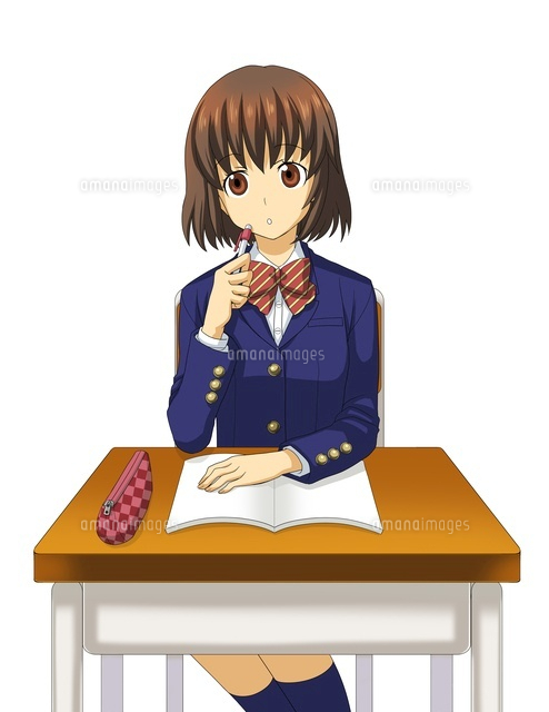 机に座って問題を解く女子学生
(c)Jow Souya/a.collectionRF