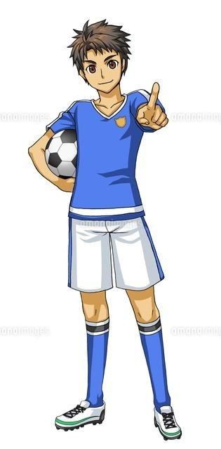 サッカーボールを持ち指を指す男子
(c)Jow Souya/a.collectionRF