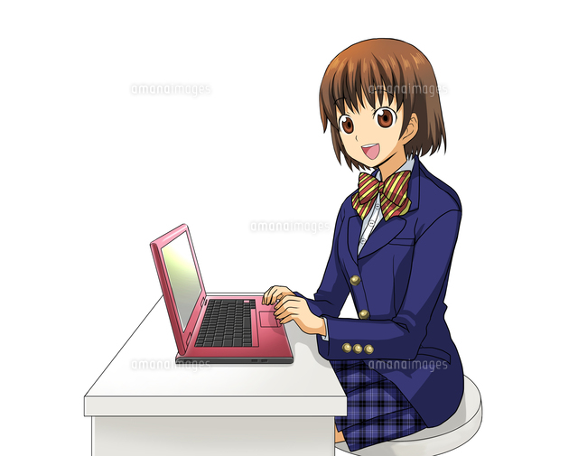 パソコンを操作する女子学生
(c)Jow Souya/a.collectionRF