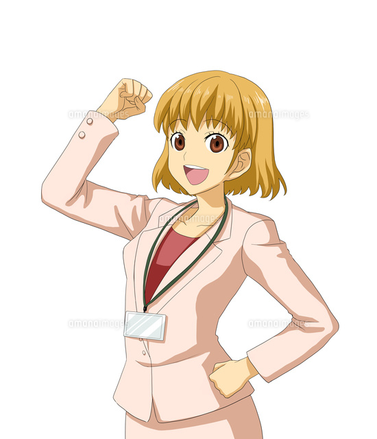ガッツポーズをするOL
(c)Jow Souya/a.collectionRF