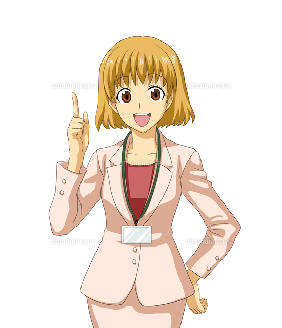 腰に手を当て人差し指を立てるOL
(c)Jow Souya/a.collectionRF
