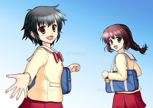 通学中の女子学生2人組(冬服)
(c)Moeya Nanako Suzuki/a.collectionRF