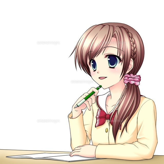 勉強をする女子生徒(冬服)
(c)Moeya Nanako Suzuki/a.collectionRF