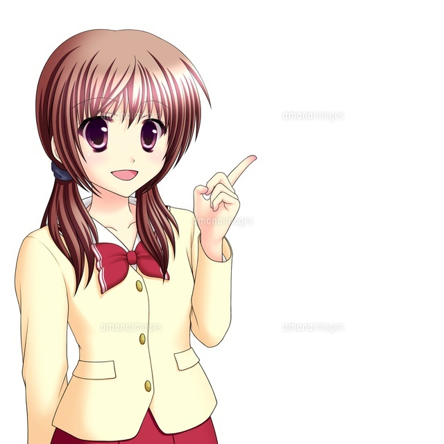 指をさして微笑む女子生徒(冬服)
(c)Moeya Nanako Suzuki/a.collectionRF