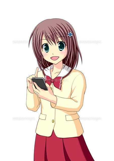 スマートフォンを操作する女子生徒(冬服)
(c)Moeya Nanako Suzuki/a.collectionRF
