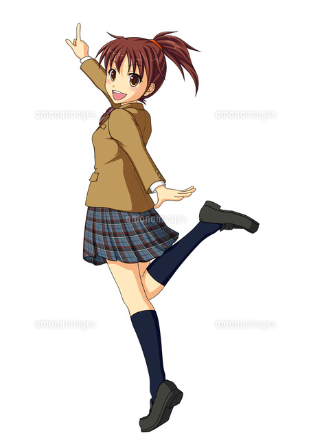 向こうを指さす女子生徒
(c)Moeya Nanako Suzuki/a.collectionRF