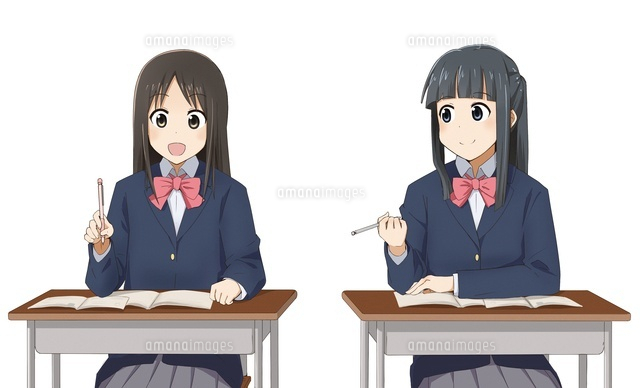 授業を受ける女の子2人
(c)coaco/a.collectionRF