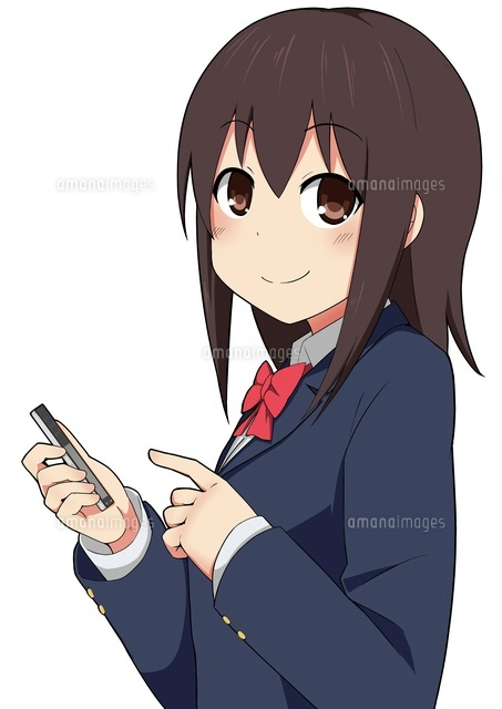 スマートフォンを操作する女子学生
(c)coaco/a.collectionRF