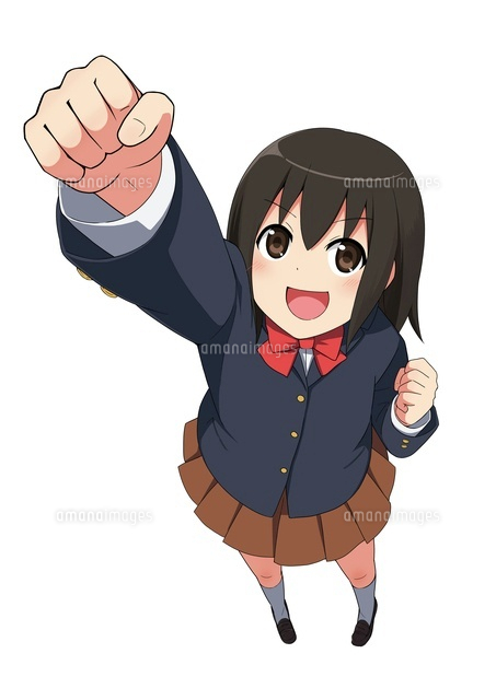 手を突き出す女子生徒
(c)coaco/a.collectionRF