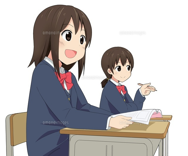授業を受ける二人の女子生徒
(c)coaco/a.collectionRF