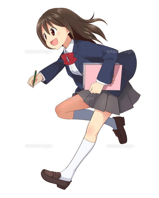 ノートと鉛筆を持つ制服の女の子
(c)coaco/a.collectionRF