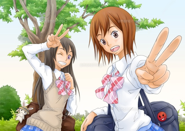 通学中の2人の女子学生
(c)TOMOYA YATA/a.collectionRF