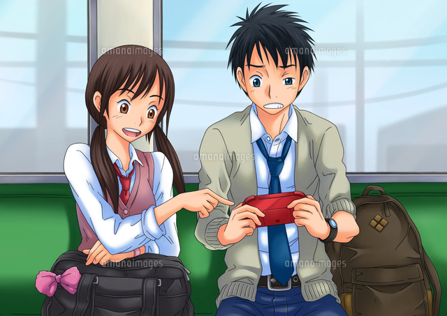 電車でゲーム
(c)TOMOYA YATA/a.collectionRF