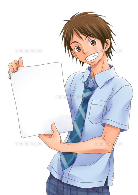 プリントをもつ男子学生(コピースペース)
(c)TOMOYA YATA/a.collectionRF