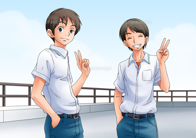 二人でピース(男子)
(c)OMOYA YATA/a.collectionRF