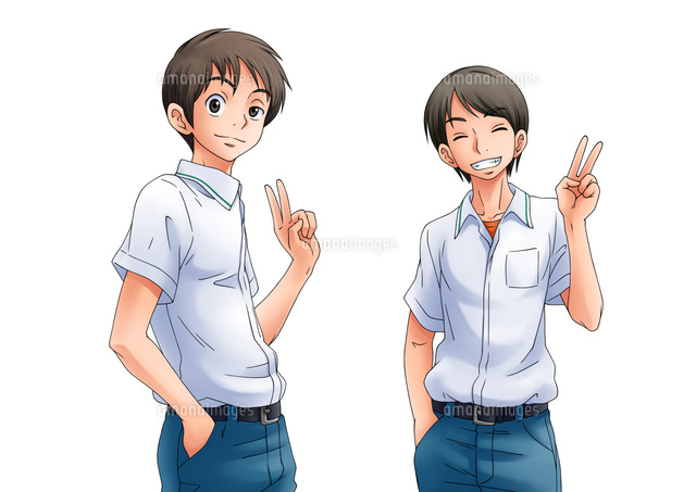 二人でピース(男子)
(c)OMOYA YATA/a.collectionRF