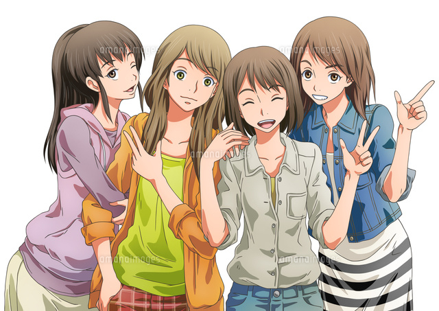 4人の仲良し女子学生
(c)TOMOYA YATA/a.collectionRF