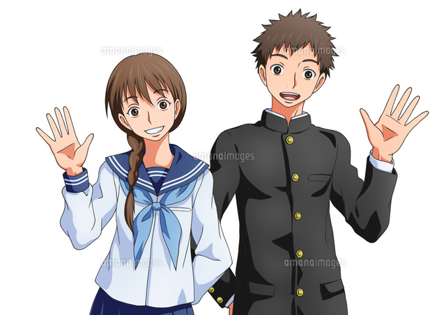 手を振る男女の学生
(c)TOMOYA YATA/a.collectionRF