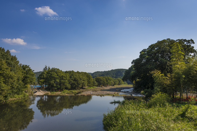 鹿台橋から見た巾着田(高麗川)
(c)Yutaka Isayama/a.collectionRF