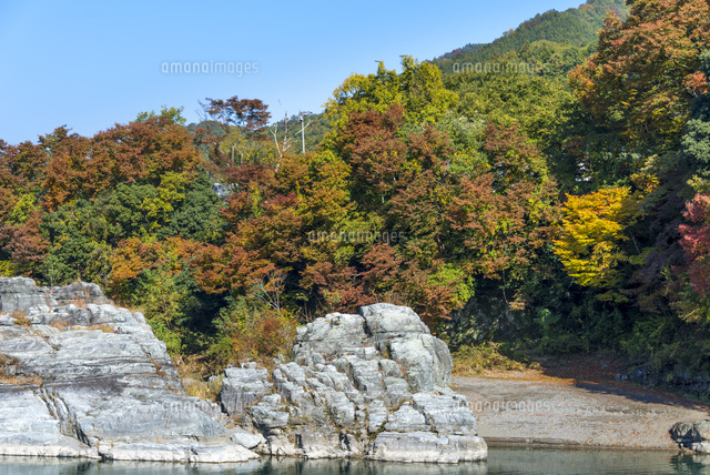 秋の長瀞 ライン下り乗り場の対岸
(c)Yutaka Isayama/a.collectionRF