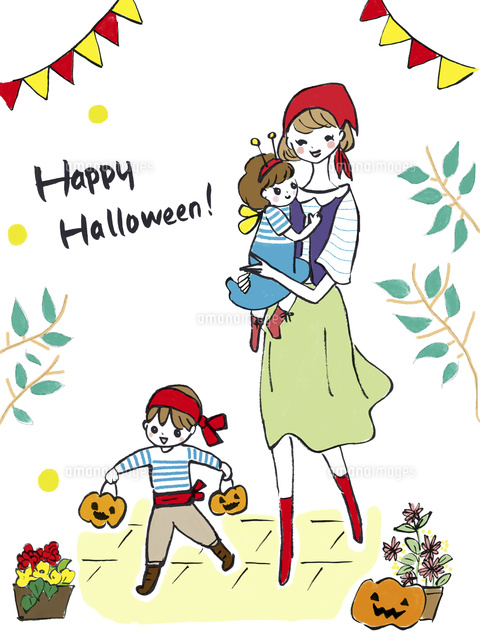 ハロウィーンを楽しむ親子
(c)Utaha Ichino/a.collectionRF