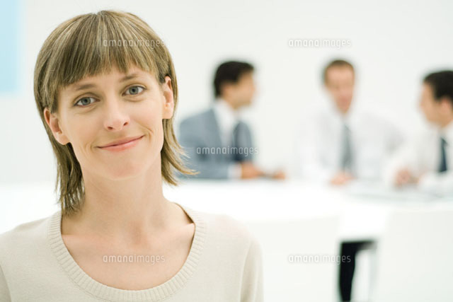 Businesswoman smiling at camera
(c)Eric Audras/Photo Alto