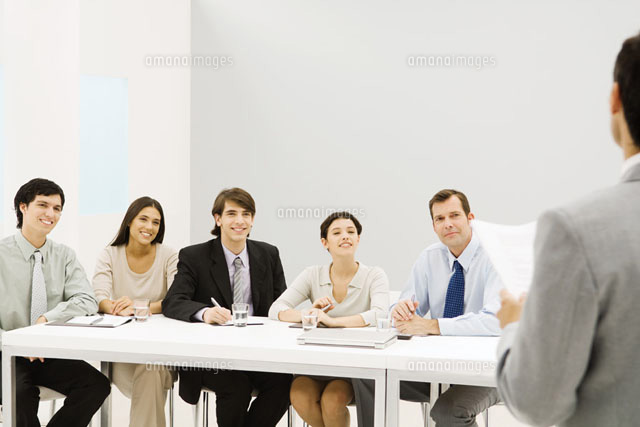 Group of professionals sitting at table
(c)Eric Audras/Photo Alto