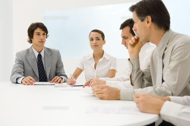 Business associates sitting at table
(c)Eric Audras/Photo Alto