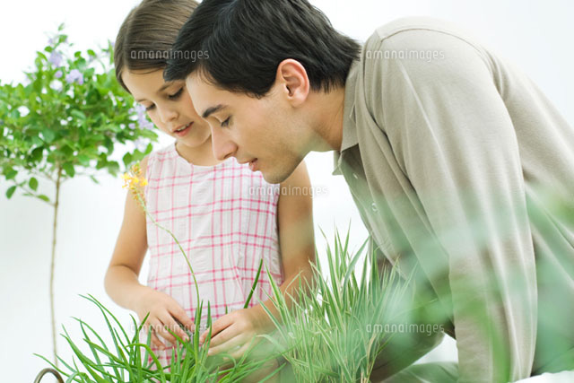 Father and little girl touching plants together
(c)Eric Audras/PhotoAlto