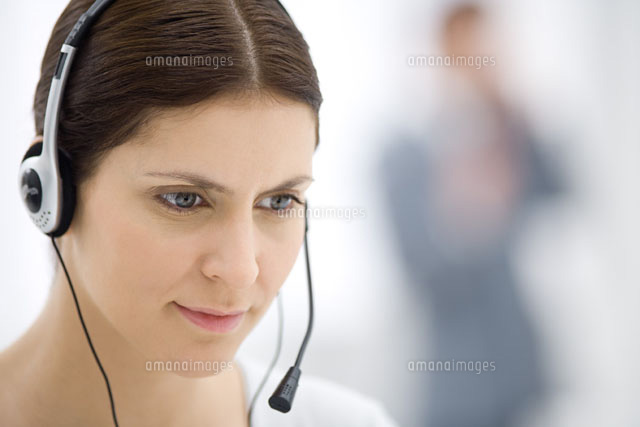 Customer service representative wearing headset
(c)Sigrid Olsson/PhotoAlto