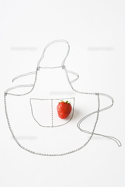 Strawberry and drawing of apron
(c)Laurence Mouton/PhotoAlto
