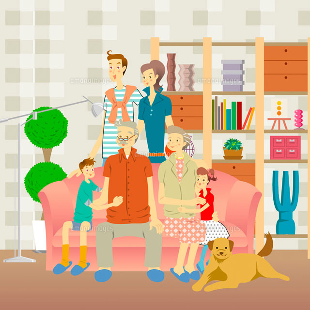 family gethering in the living room
(c)IMAGEMORE