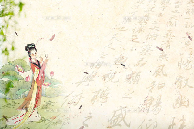 Chinese-styled painting of a woman
(c)IMAGEMORE