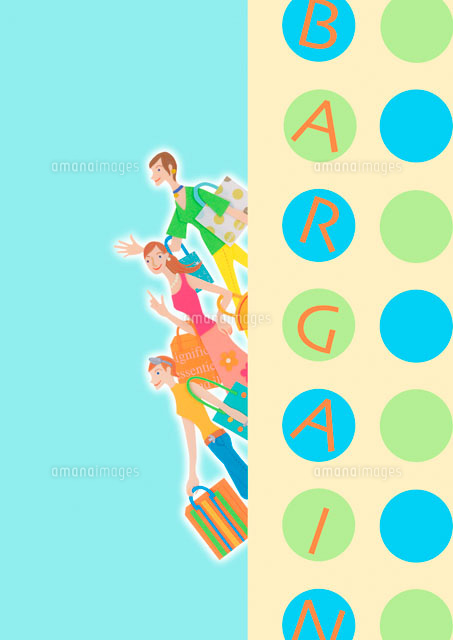 買い物をする家族 クラフト
(c)visual supple