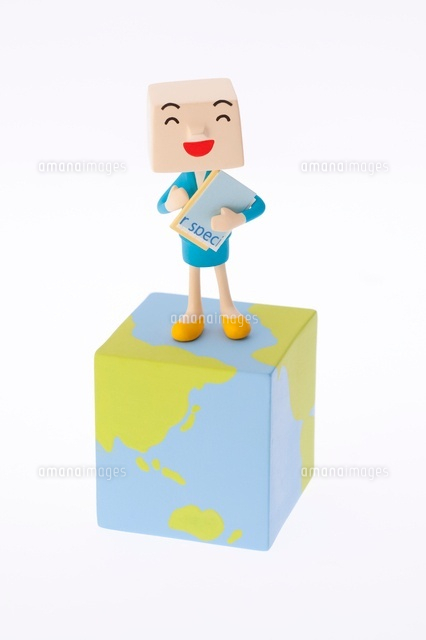 地球とビジネスウーマンのクラフト
(c)visual supple