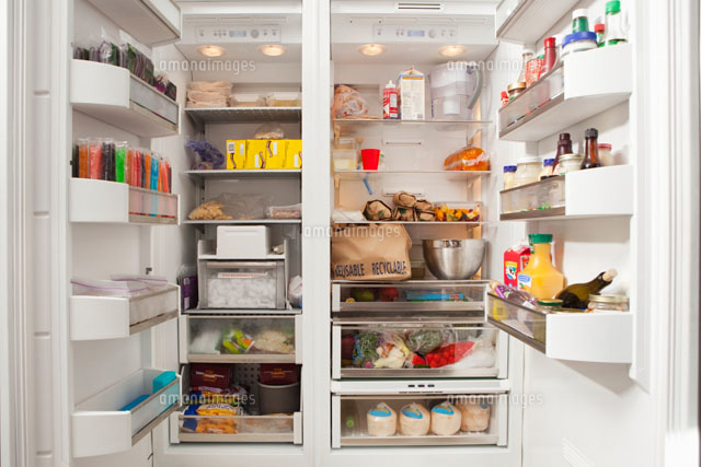 Stacked products in open fridge
(c)moodboard